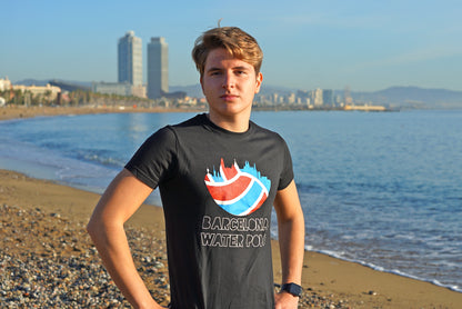 T-Shirt BIWPA USA Barcelona Water Polo Skyline